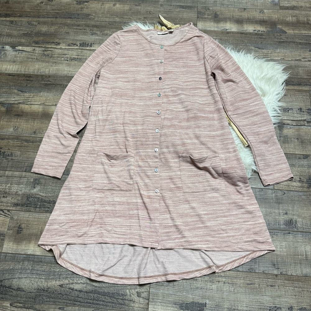 Logo Lori Goldstein Maeve Button Down Hi-Lo Back Shirt